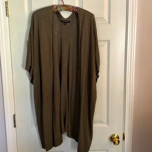Banana Republic, long open (no buttons) cardigan, size M/L, olive